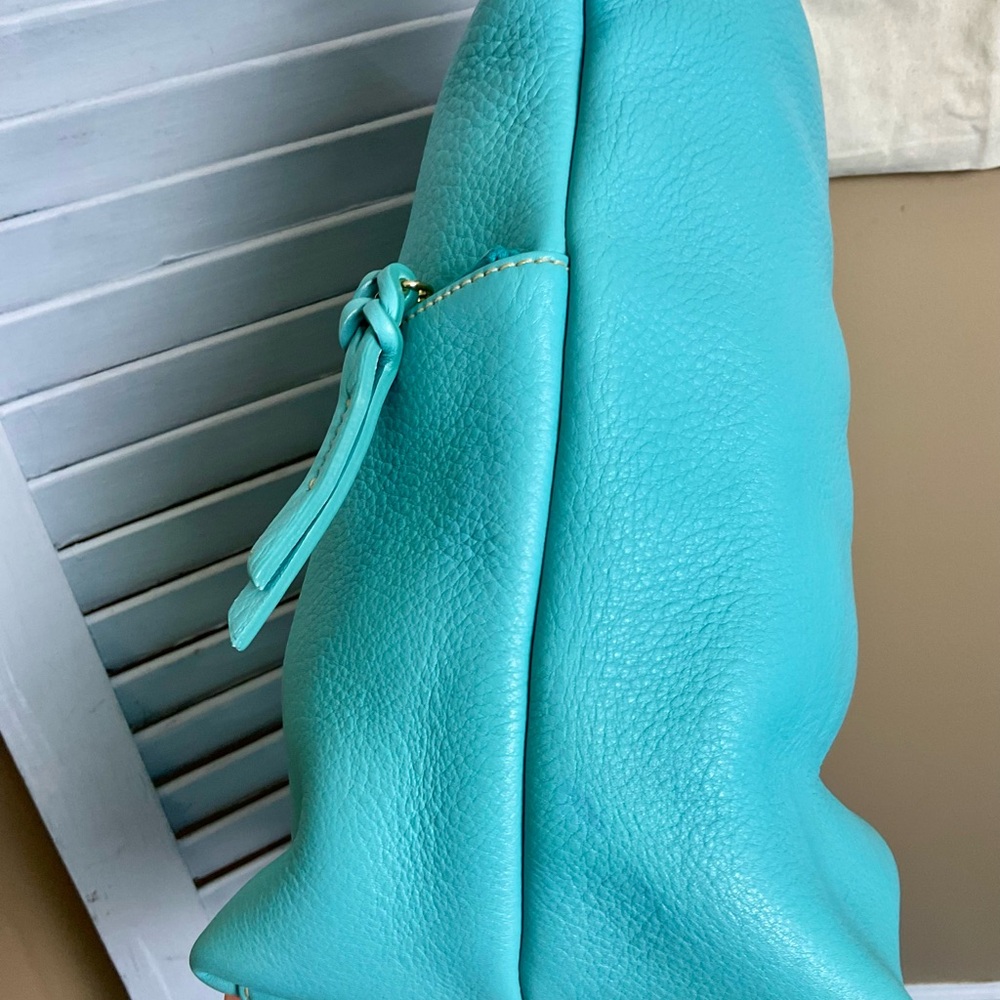 NWT DOONEY & BOURKE Aqua Dillen MD Zipper Pocket Slouch Bag. - Picture 15 of 16